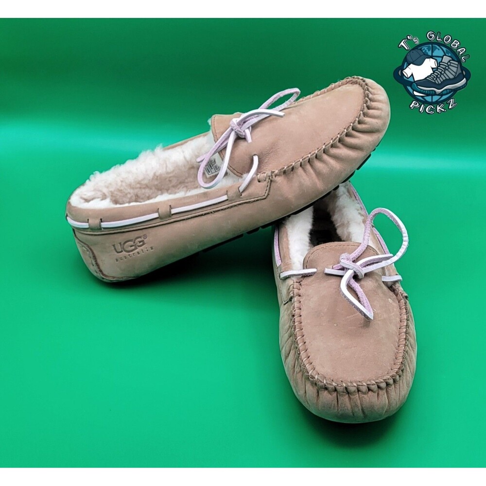 UGG Australia Dakota Suede Moccasin Slippers Chestnut Womens Size 9